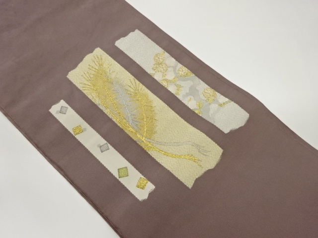 JAPANESE NAGOYA OBI / WOVEN SAKURA